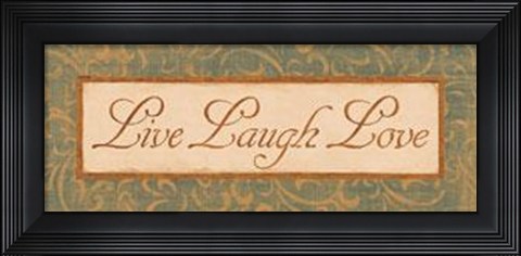 Framed Moss Gold Scroll II Print