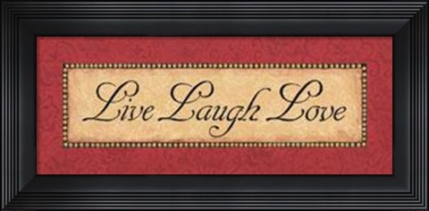Framed Red Damask II Print