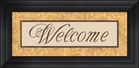 Framed Harvest Damask I Print