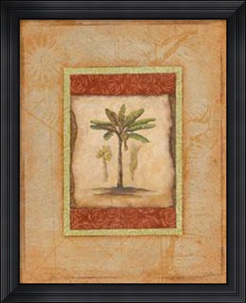 Framed Palm Botanical Study I Print