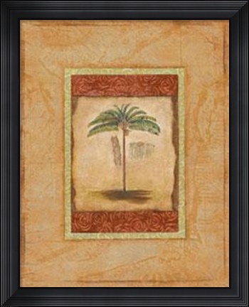 Framed Palm Botanical Study II Print