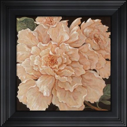Framed Ivory Peonies Print