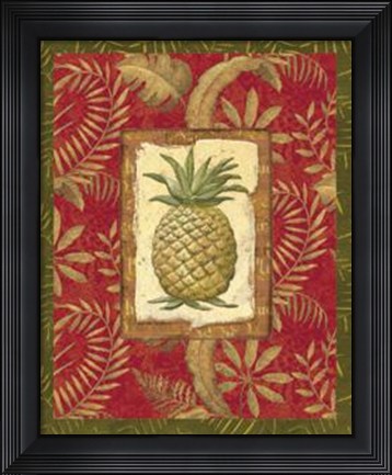 Framed Exotica Pineapple Print