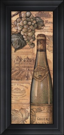 Framed Vineyards - White Print
