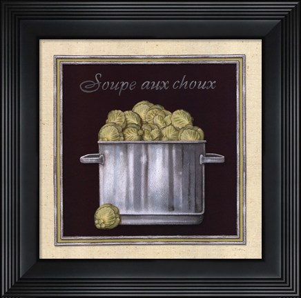 Framed Soupe Aux Choux Print