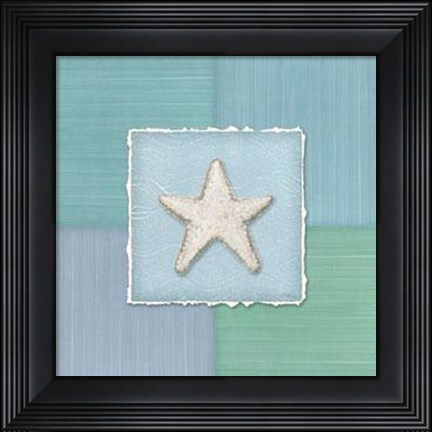 Framed Blue Sea I Print