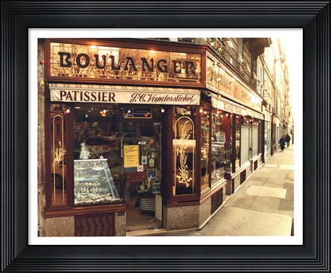 Framed Boulangier Patissier Print