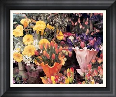 Framed Flowers, Florence Print