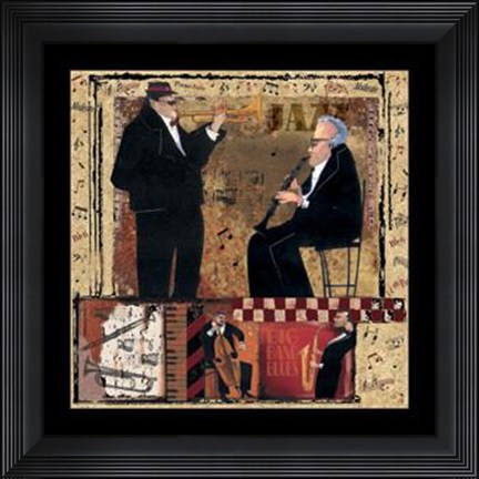 Framed Jazz Trumpet - Mini Print