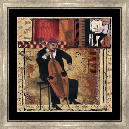 Framed Jazz Cello Print
