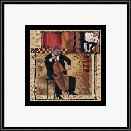 Framed Jazz Cello - Petite Print