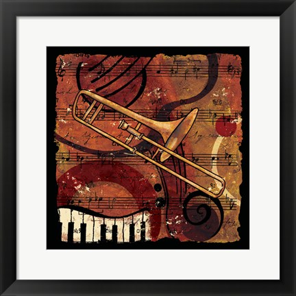 Framed Jazz Music I - Mini Print