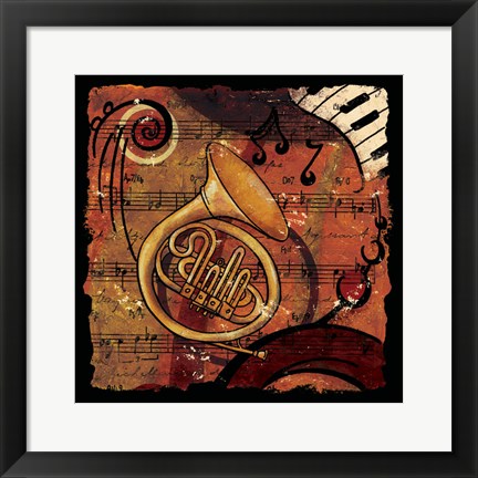 Framed Jazz Music III - Mini Print