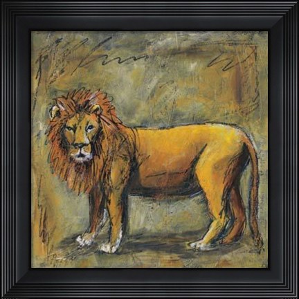 Framed Safari Lion Print