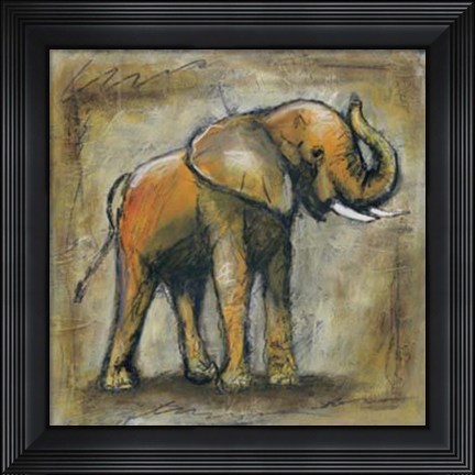 Framed Safari Elephant Print