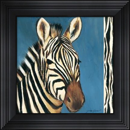 Framed Exotic Zebra - Mini Print