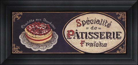 Framed Patisserie Print