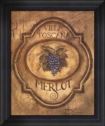 Framed Merlot Print