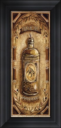 Framed Olive Oil - Oregano Print