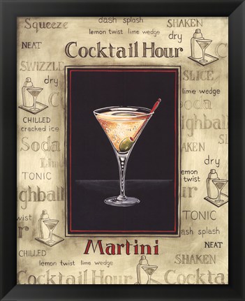 Framed Martini Print