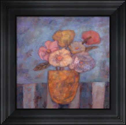 Framed Golden Vase Print