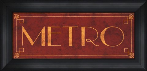 Framed Metro Print