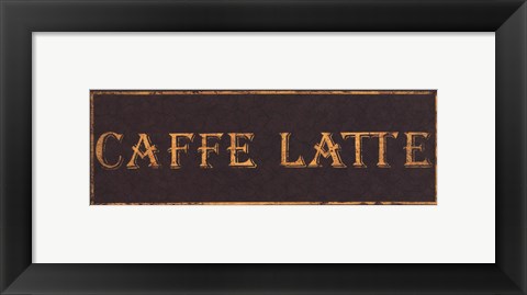 Framed Caffe Latte Print