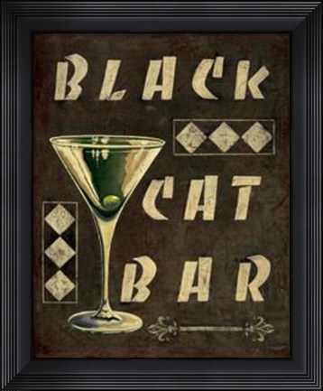 Framed Cocktail Hour III Print