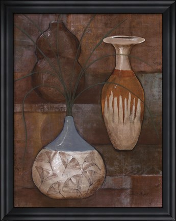 Framed Persian Pot I Print