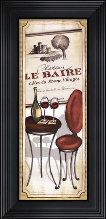 Framed Vin Rouge Print