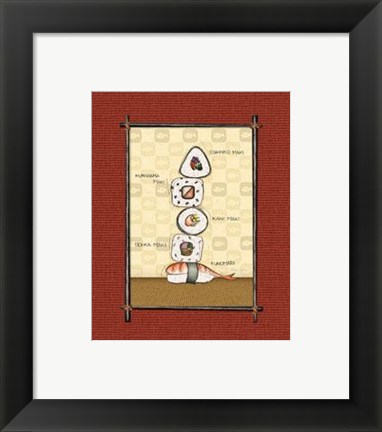 Framed Sushi I Print