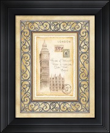 Framed London Postcard Print