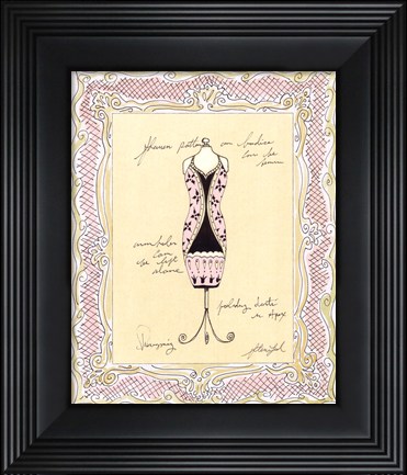 Framed Dress Form III Print