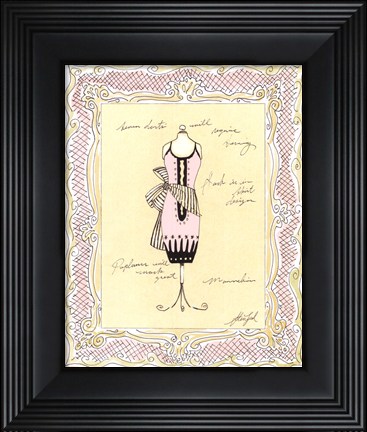Framed Dress Form IV Print