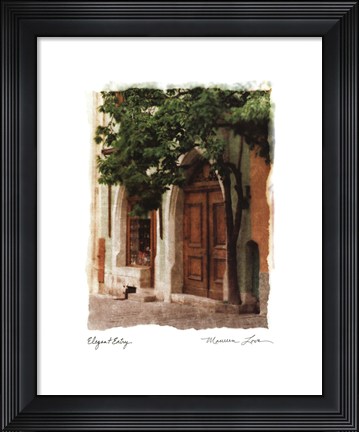 Framed Elegant Entry Print