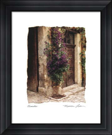 Framed Clematis Print