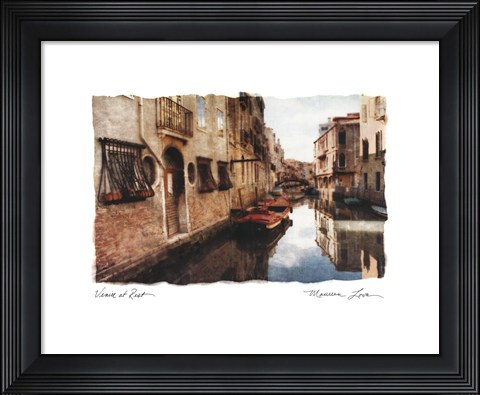 Framed Venice At Rest Print