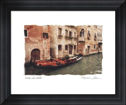 Framed Water And Walls Print