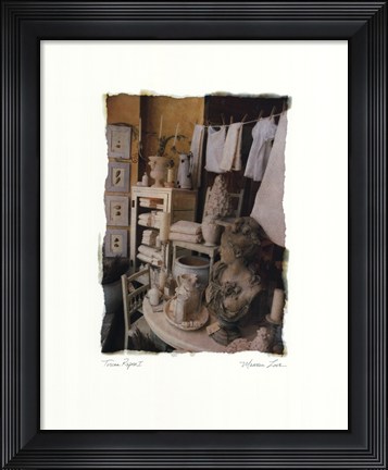 Framed Tuscan Repose I Print
