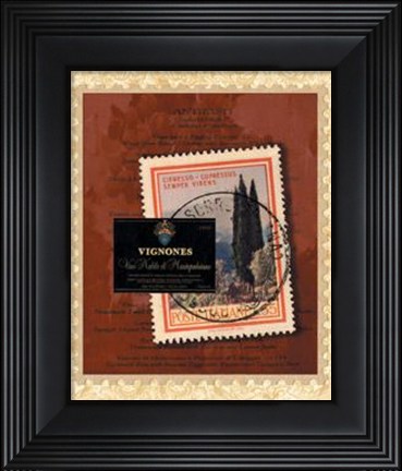 Framed Italian Menu Print
