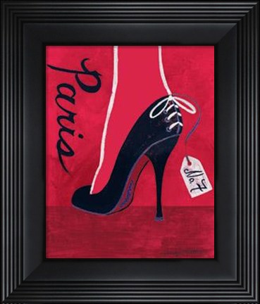 Framed High Heels Paris Print