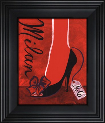 Framed High Heels Milan Print