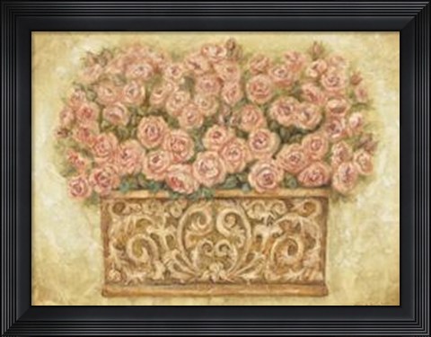 Framed Pink Roses Print