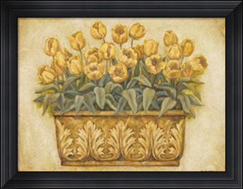 Framed Yellow Tulips Print