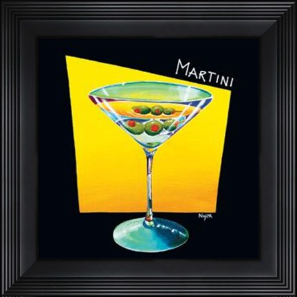 Framed Martini Print