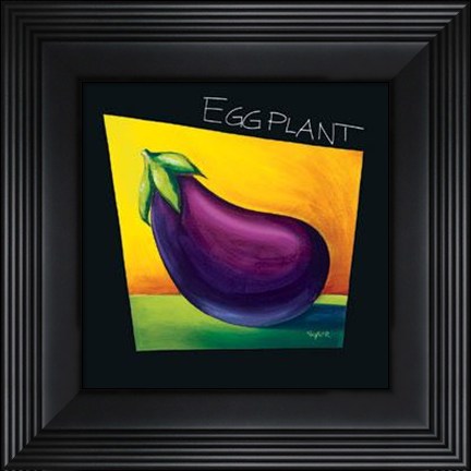 Framed Eggplant - Mini Print
