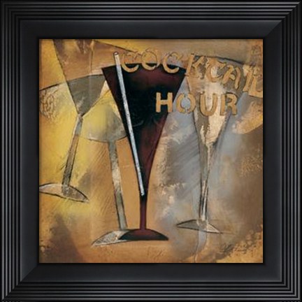 Framed Time For Cocktails I Print