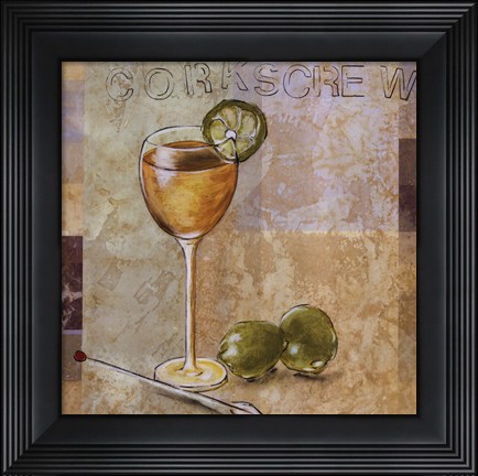 Framed Corkscrew Print