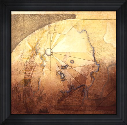 Framed Map Adventures I Print