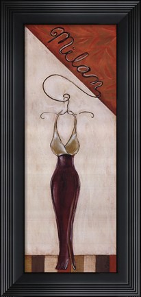 Framed Milan Fashion Print